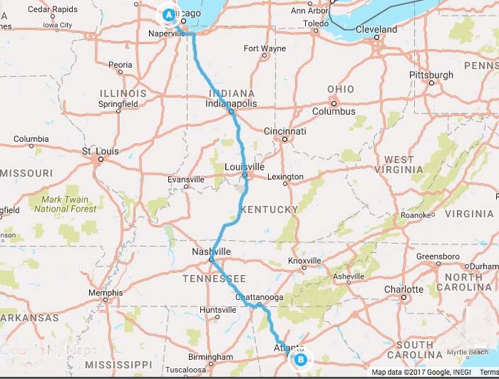 3200 Miles in 32 Days: Part 1 - Chicago to Atlanta